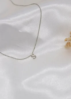 Golden Moments Sterling Silver 'Y' Initial  Necklace