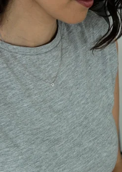 Golden Moments Sterling Silver 'Q' Initial Necklace