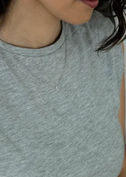 Golden Moments Sterling Silver 'C' Initial  Necklace