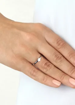 Golden Moments Sterling Silver Star Ring