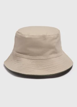 Green and Stone Reversible Bucket Hat