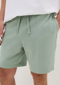 Green Basic Jogger Shorts