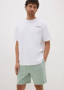 Green Basic Jogger Shorts