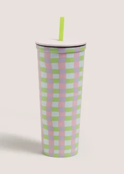 Green Check Tumbler