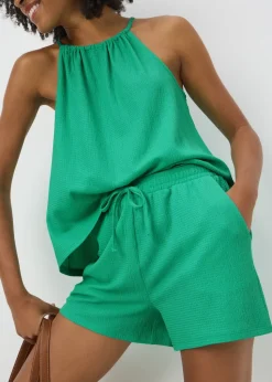 Green Co Ord Shorts