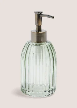 Green Glass Soap Dispenser ( 7x 7x17.6CM)