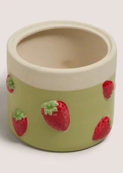 Green Strawberry Small Planter