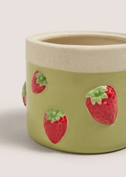 Green Strawberry Small Planter