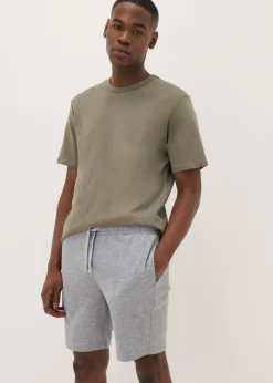 Grey Basic Jogger Shorts