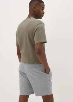 Grey Basic Jogger Shorts