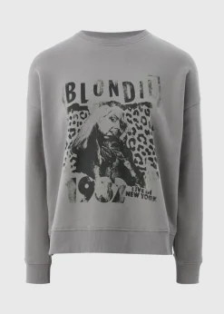 Grey Blondie Animal Print Sweatshirt