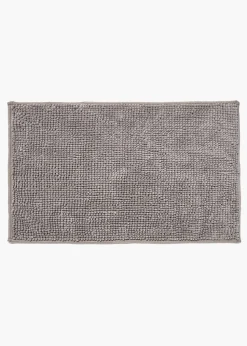 Grey Chenille Bath Mat