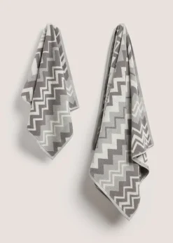Grey Chevron Towel