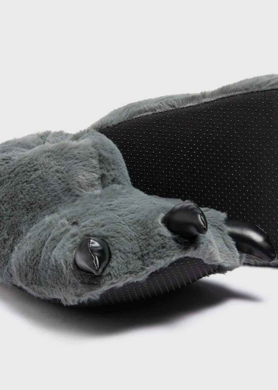 Grey Claw Novelty Slippers