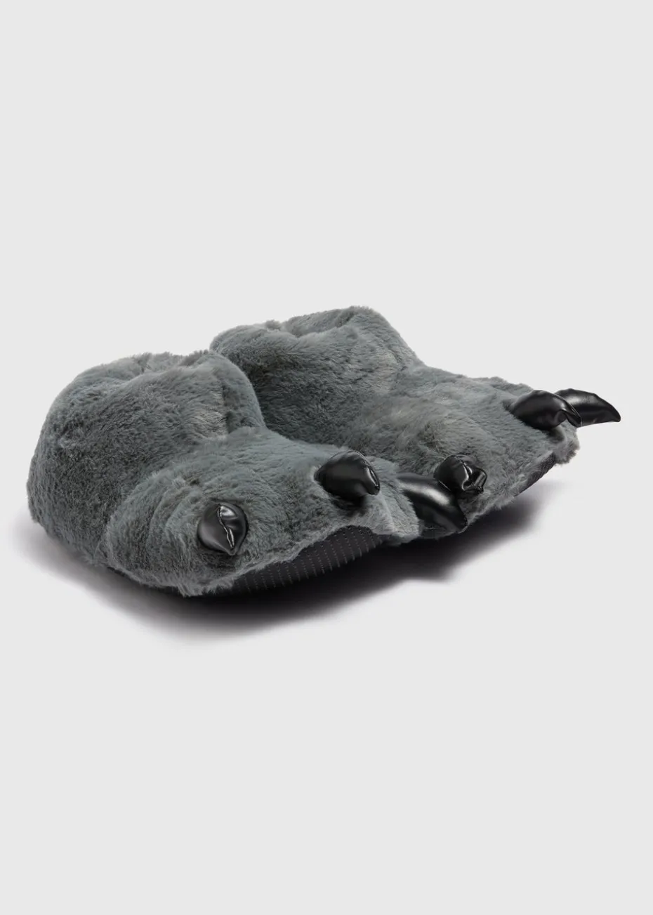 Grey Claw Novelty Slippers