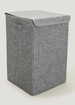 Grey Collapsible Laundry Basket