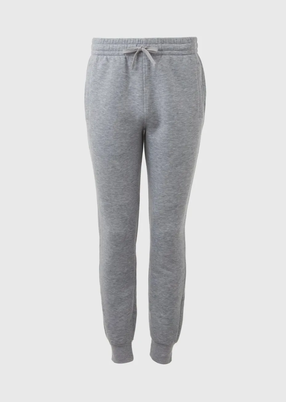 Grey Cuffed Slim Fit Joggers