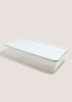 Grey Lid Under Bed Storage Box (42 Litres)