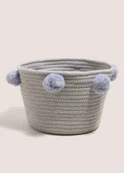 Grey Rope Storage Basket