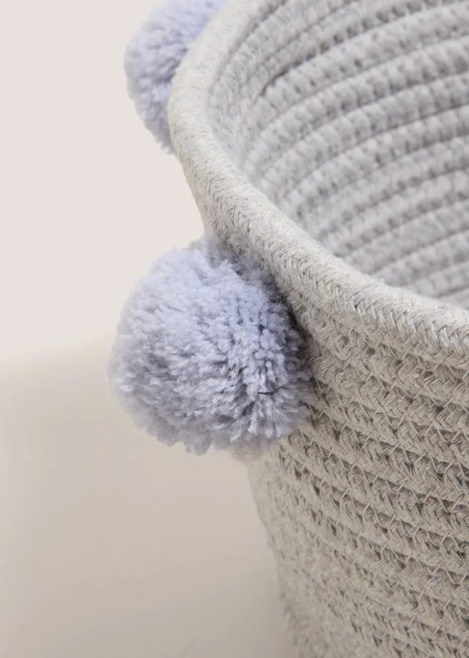 Grey Rope Storage Basket