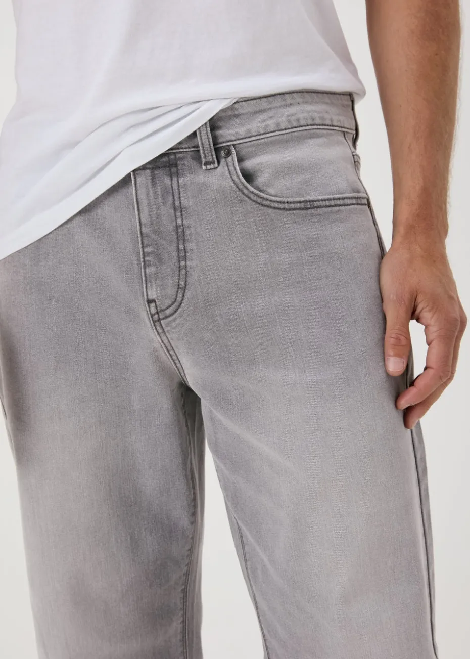 Grey Straight Fit Jeans