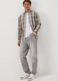 Grey Straight Fit Jeans
