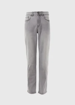 Grey Straight Fit Jeans