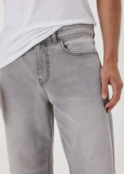 Grey Straight Fit Jeans