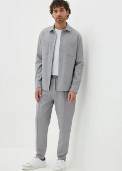 Grey Tapered Co Ord Jogging Bottoms