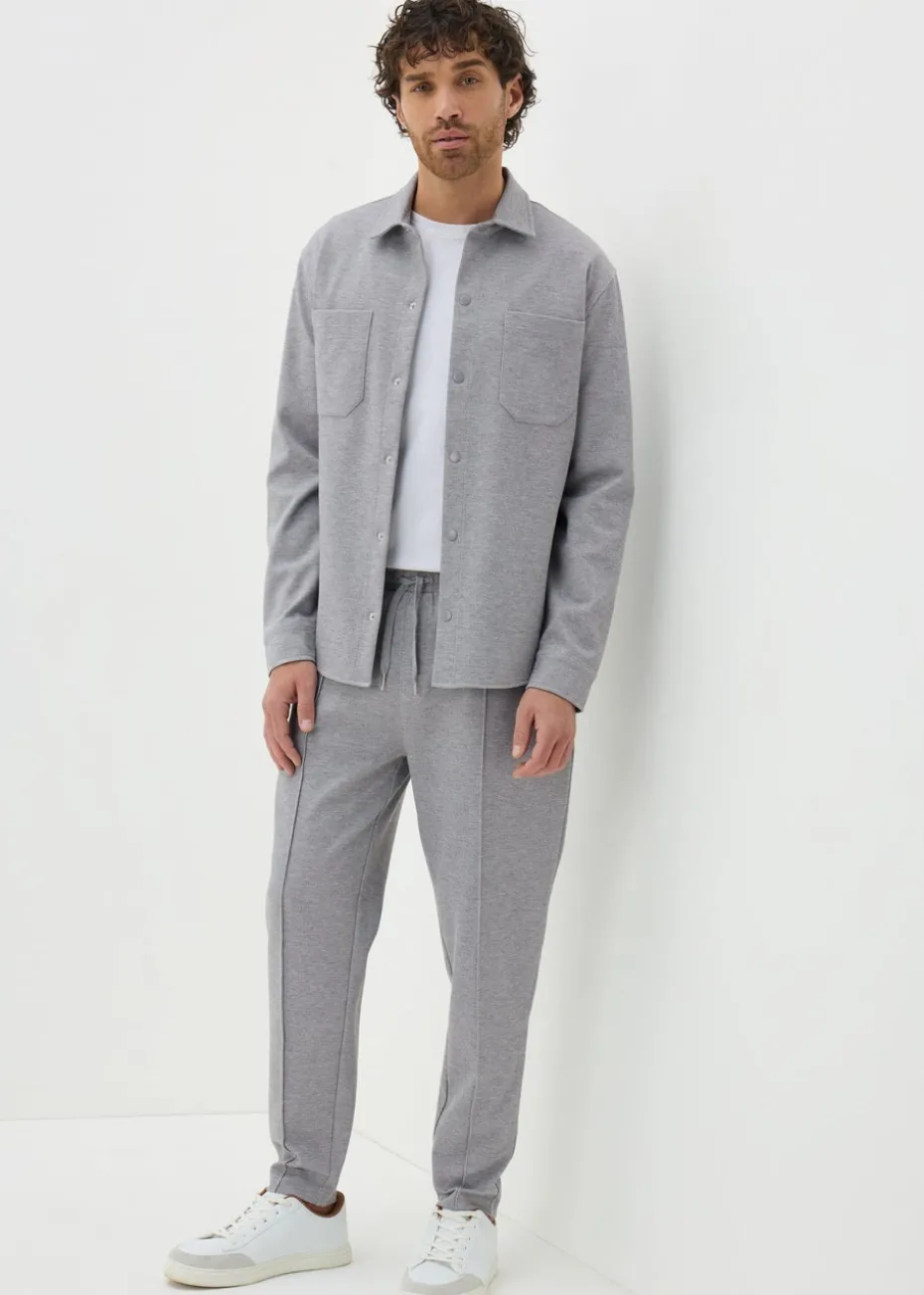 Grey Tapered Co Ord Jogging Bottoms