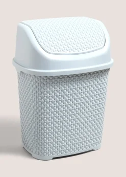Grey Textured Plastic Bin