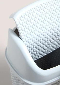 Grey Textured Plastic Bin