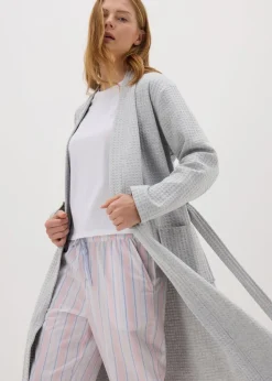 Grey Waffle Dressing Gown