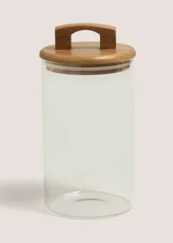 Handled Lid Glass Jar