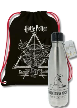 Harry Potter Black Insulated Lunch Bag Set With Bottle
