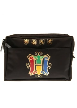 Harry Potter Black Multi Pocket Hogwarts Houses Pencil Case