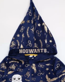 Harry Potter Girls Blue Hedwig Applique Onesie (5-15 Years)