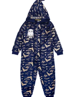 Harry Potter Girls Blue Hedwig Applique Onesie (5-15 Years)