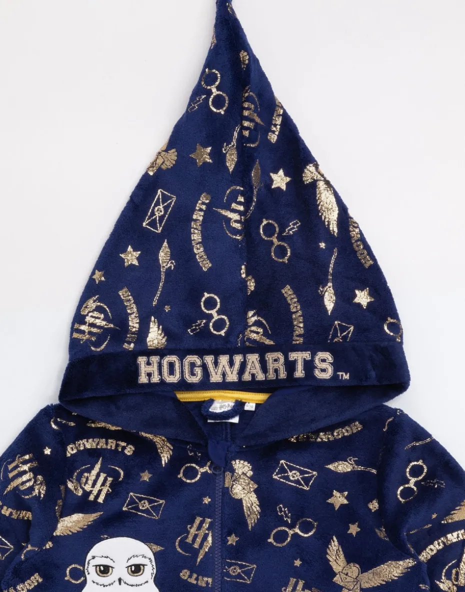 Harry Potter Girls Blue Hedwig Applique Onesie (5-15 Years)