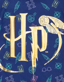Harry Potter Kids Shortie Blue Pyjamas (5-14 Years)
