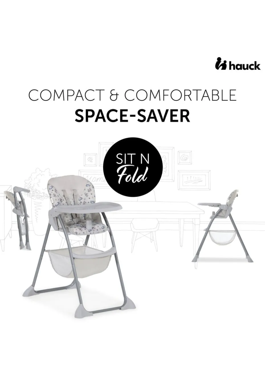 Hauck Mickey Mouse Grey Sit N Fold Highchair