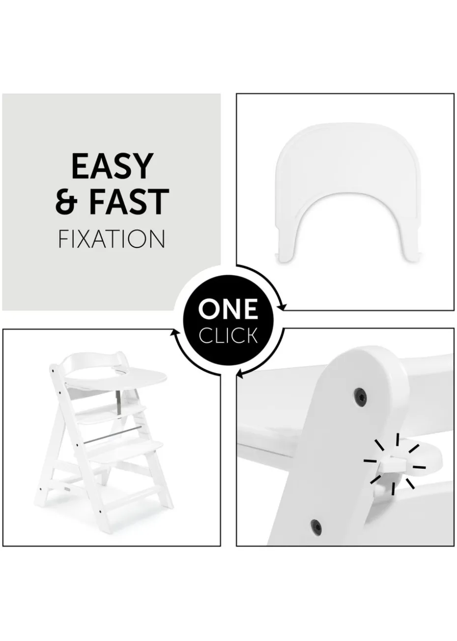 Hauck White Alpha Click Tray