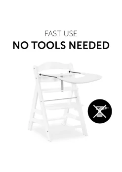 Hauck White Alpha Click Tray