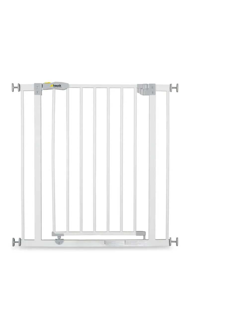 Hauck White Open N Stop Safety Gate (+ 21cm Extension)