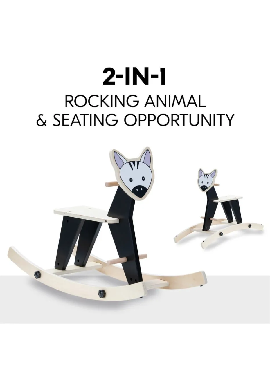 Hauck Zebra Rock N Swing Wooden Rocker
