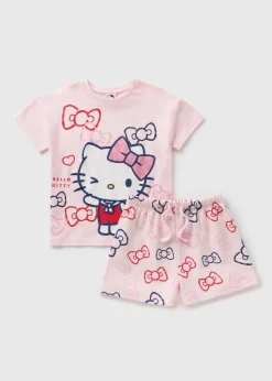 Hello Kitty Girls Pink T-Shirt & Shorts (3-13yrs)