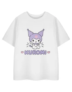 Hello Kitty Kuromi Heart Kids White T-Shirt (3-14 Years)