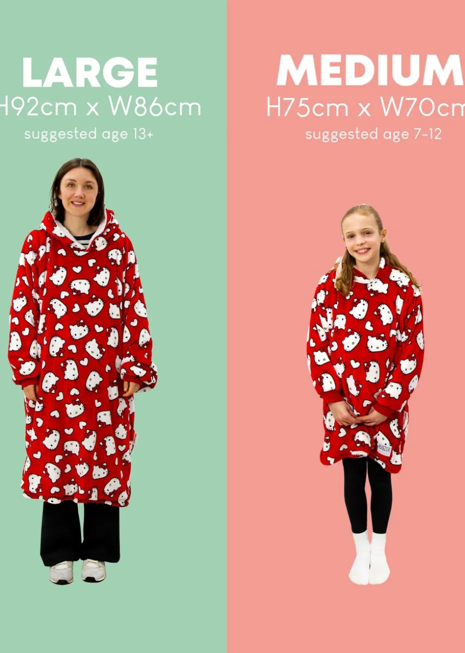 Hello Kitty Love Hearts Wearable Hooded Fleece