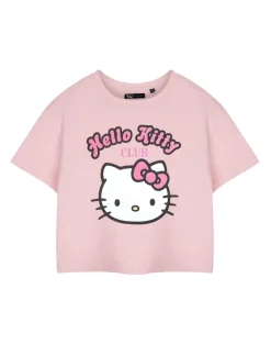 Hello Kitty Pink Club Cropped Short Sleeved T-Shirt