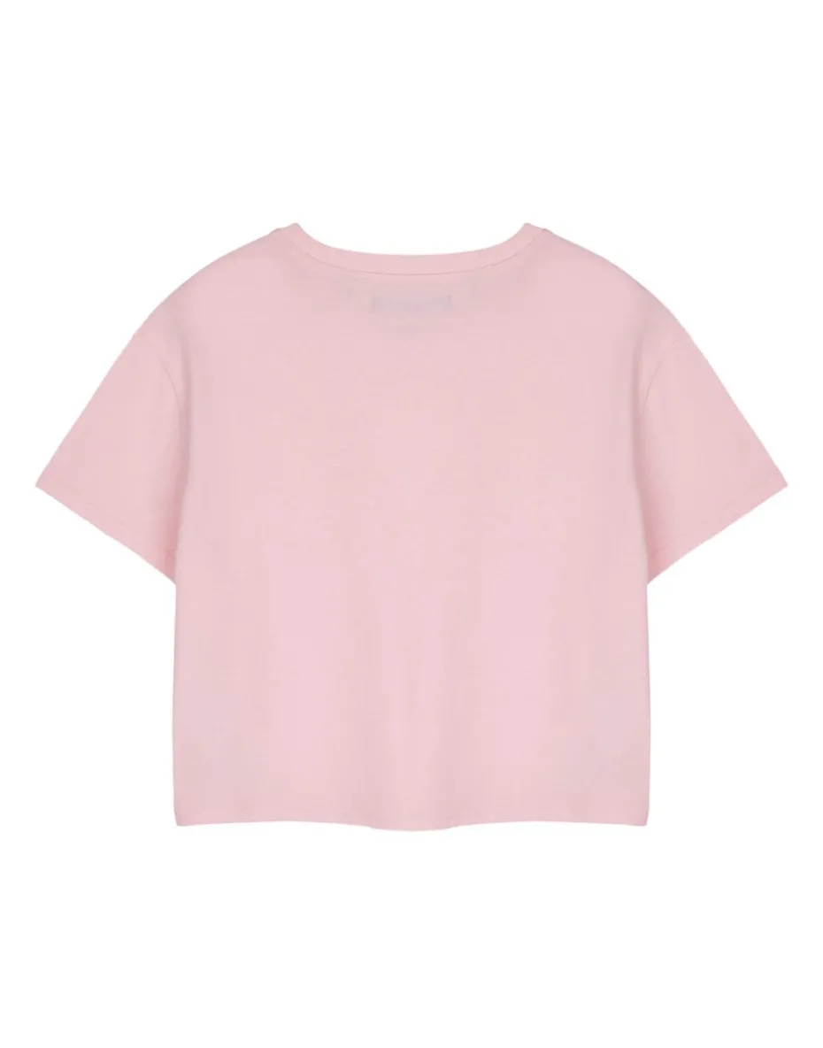 Hello Kitty Pink Club Cropped Short Sleeved T-Shirt